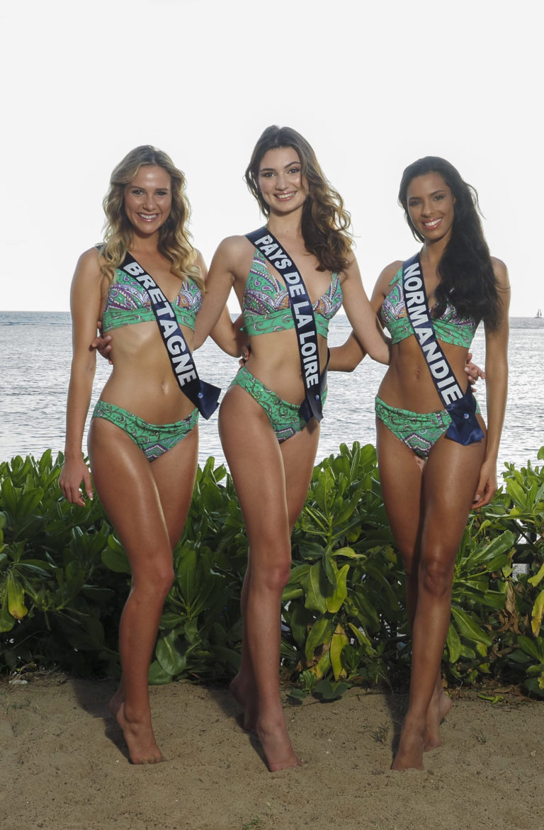 EXCLUSIF ILE DE LA REUNION : Voyage de preparation a l'election de Miss France Photo de groupe par region