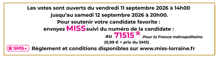election miss lorraine miss lorraine Encadré vote SMS ML