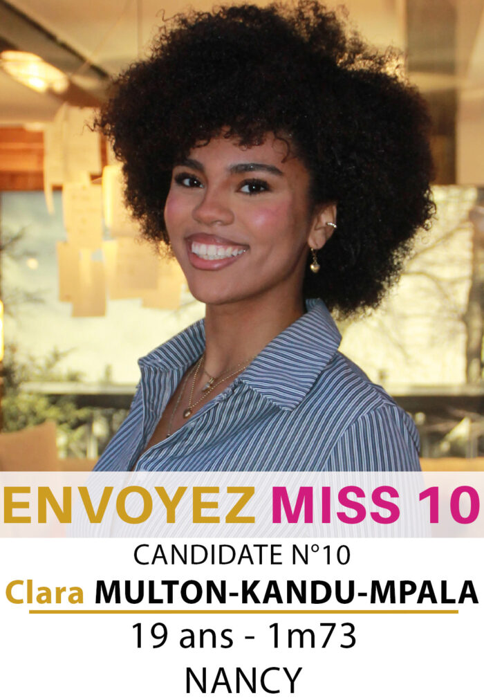 election miss lorraine miss meurthe et moselle Candidate SMS Clara MULTON KANDU MPALA