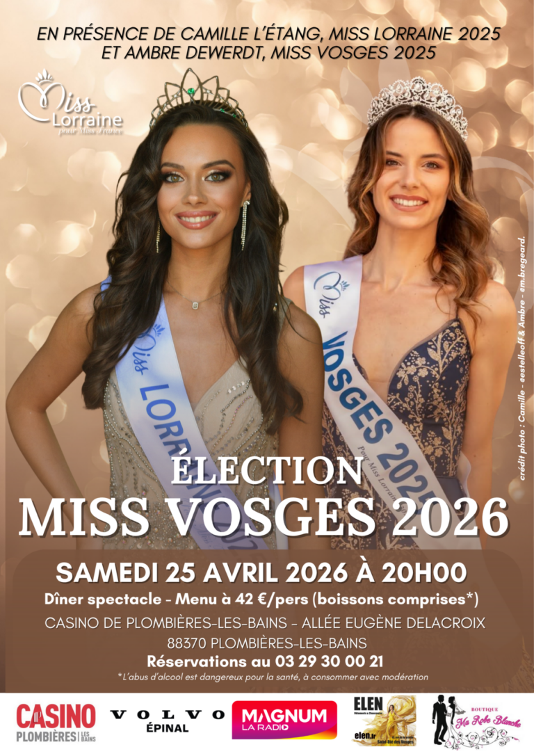 election miss lorraine miss vosges Affiche Miss Vosges